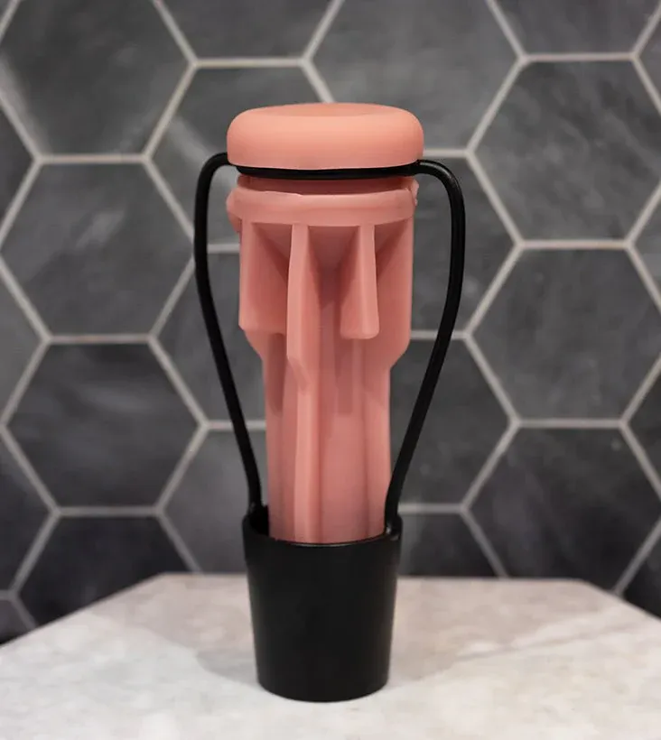 Fleshlight sleeve air drying on a clean surface
